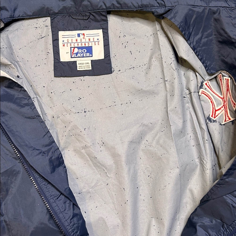 Vintage Pro Player Navy Windbreaker with Red and White NY  Logo - Picture 5 of 9
